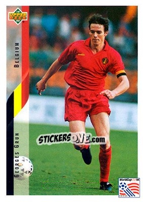 Sticker Georges Grun - World Cup USA 1994. Contenders English/Spanish - Upper Deck