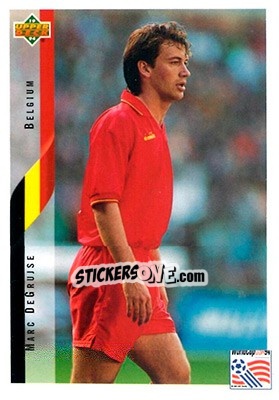 Sticker Mark Degrujse - World Cup USA 1994. Contenders English/Spanish - Upper Deck