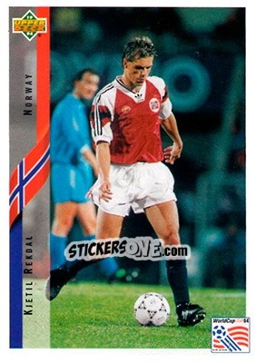 Sticker Kjetil Rekdal - World Cup USA 1994. Contenders English/Spanish n. 119 - Upper Deck