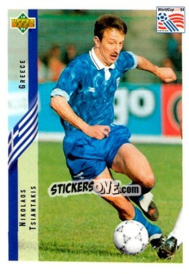 Cromo Nikolaos Tsiantakis - World Cup USA 1994. Contenders English/Spanish - Upper Deck