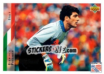 Sticker Gianluca Pagliuca - World Cup USA 1994. Contenders English/Spanish - Upper Deck