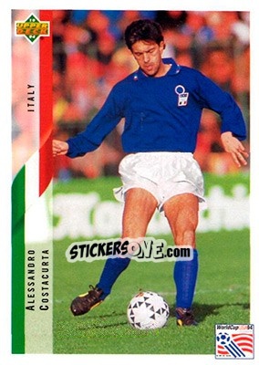 Sticker Alessandro Costacurta - World Cup USA 1994. Contenders English/Spanish n. 155 - Upper Deck