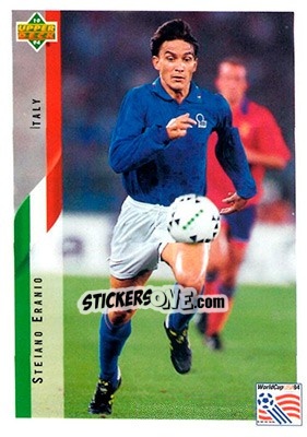 Sticker Stefano Eranio - World Cup USA 1994. Contenders English/Spanish - Upper Deck
