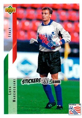 Sticker Luca Marchegiani - World Cup USA 1994. Contenders English/Spanish n. 163 - Upper Deck