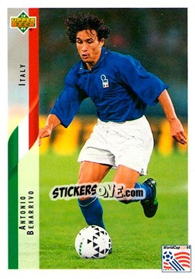Sticker Antonio Benarrivo - World Cup USA 1994. Contenders English/Spanish - Upper Deck