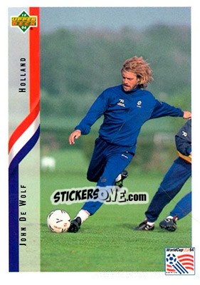 Sticker John De Wolf - World Cup USA 1994. Contenders English/Spanish - Upper Deck