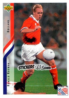 Sticker Ronald Koeman - World Cup USA 1994. Contenders English/Spanish n. 169 - Upper Deck