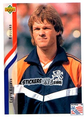 Sticker Erwin Koeman - World Cup USA 1994. Contenders English/Spanish n. 171 - Upper Deck