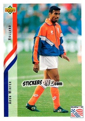 Sticker Aron Winter - World Cup USA 1994. Contenders English/Spanish - Upper Deck