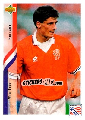Cromo Wim Jonk - World Cup USA 1994. Contenders English/Spanish - Upper Deck