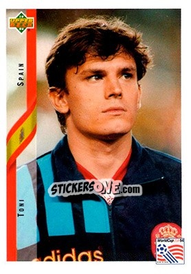 Cromo Toni - World Cup USA 1994. Contenders English/Spanish - Upper Deck