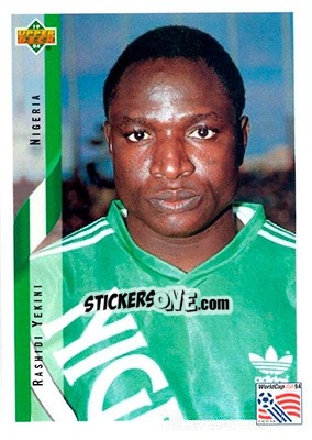 Sticker Rashidi Yekini - World Cup USA 1994. Contenders English/Spanish n. 198 - Upper Deck