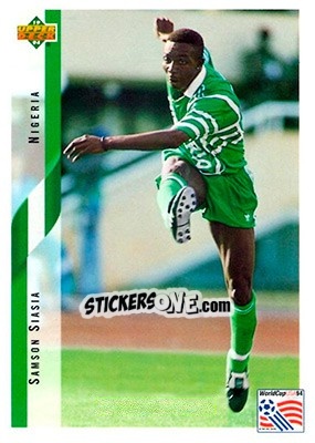 Sticker Samson Siasia - World Cup USA 1994. Contenders English/Spanish n. 200 - Upper Deck