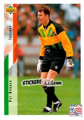 Sticker Pat Bonner - World Cup USA 1994. Contenders English/Spanish n. 201 - Upper Deck