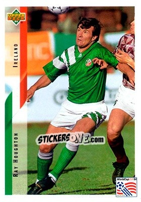 Sticker Ray Houghton - World Cup USA 1994. Contenders English/Spanish - Upper Deck