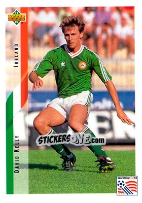 Sticker David Kelly - World Cup USA 1994. Contenders English/Spanish - Upper Deck