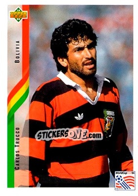 Sticker Carlos Trucco - World Cup USA 1994. Contenders English/Spanish - Upper Deck