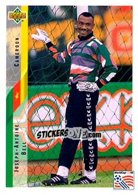 Sticker Joseph-Antoine Bell - World Cup USA 1994. Contenders English/Spanish - Upper Deck