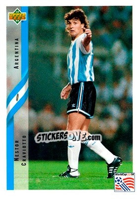 Sticker Nestor Craviotto - World Cup USA 1994. Contenders English/Spanish - Upper Deck