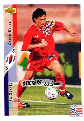 Sticker Ha Sok-Ju - World Cup USA 1994. Contenders English/Spanish n. 261 - Upper Deck