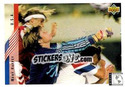 Cromo Mary Harvey - World Cup USA 1994. Contenders English/Spanish - Upper Deck