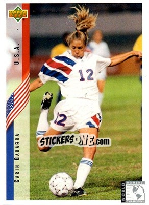 Cromo Carin Gabarra - World Cup USA 1994. Contenders English/Spanish - Upper Deck