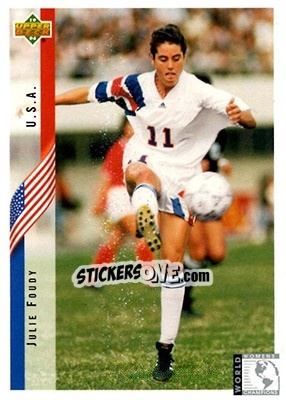 Sticker Julie Foudy - World Cup USA 1994. Contenders English/Spanish n. 271 - Upper Deck