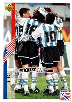 Sticker Checklist 001-082 - World Cup USA 1994. Contenders English/Spanish n. 277 - Upper Deck
