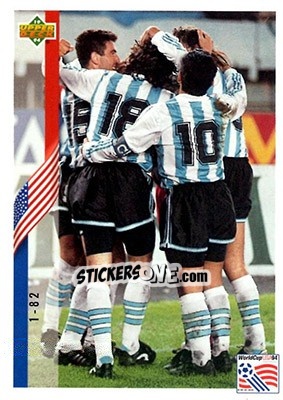 Figurina Checklist 001-082 - World Cup USA 1994. Contenders English/Spanish - Upper Deck