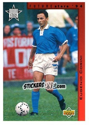 Sticker Eugenio Corini - World Cup USA 1994. Contenders English/Spanish - Upper Deck