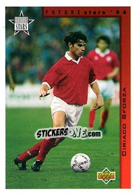 Sticker Ciriaco Sforza - World Cup USA 1994. Contenders English/Spanish - Upper Deck