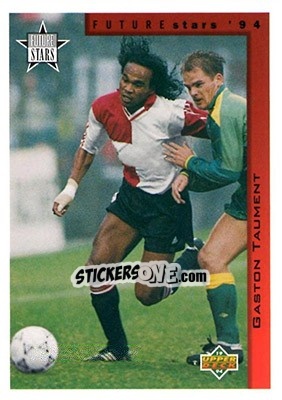Sticker Gaston Taument - World Cup USA 1994. Contenders English/Spanish - Upper Deck