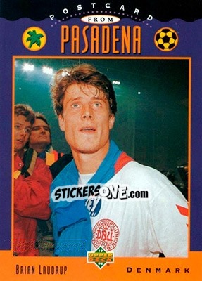 Sticker Brian Laudrup - World Cup USA 1994. Contenders English/Spanish - Upper Deck