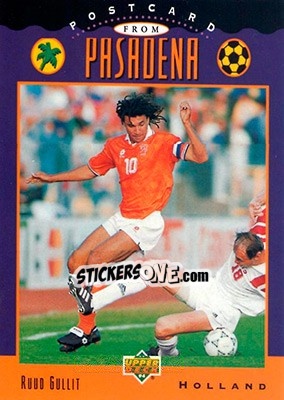 Sticker Ruud Gullit - World Cup USA 1994. Contenders English/Spanish - Upper Deck