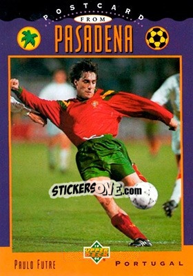 Sticker Paulo Futre - World Cup USA 1994. Contenders English/Spanish - Upper Deck