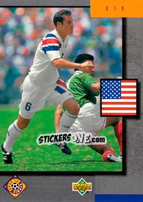 Sticker USA - World Cup USA 1994. Contenders English/Spanish - Upper Deck