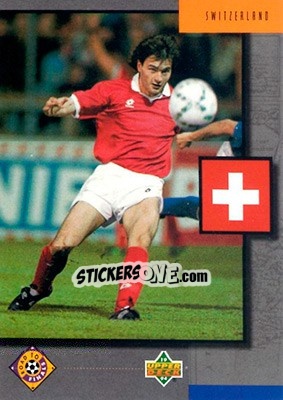 Figurina Switzerland - World Cup USA 1994. Contenders English/Spanish - Upper Deck