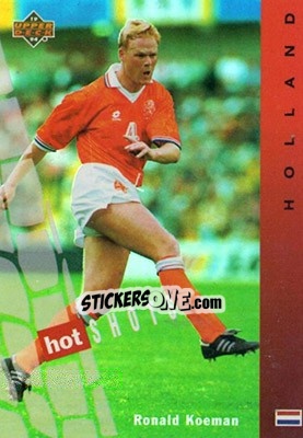 Sticker Ronald Koeman - World Cup USA 1994. Contenders English/Spanish - Upper Deck