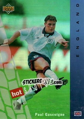 Sticker Paul Gascoigne - World Cup USA 1994. Contenders English/Spanish - Upper Deck