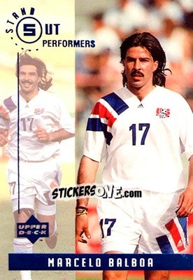 Cromo Marcelo Balboa - World Cup USA 1994. Contenders English/Spanish - Upper Deck