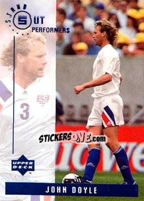 Sticker John Doyle - World Cup USA 1994. Contenders English/Spanish - Upper Deck