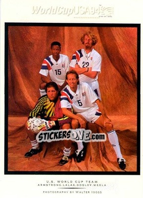 Sticker Armstrong / Lalas / Dooley / Meola - World Cup USA 1994. Contenders English/Spanish n. WI1 - Upper Deck