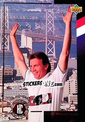 Sticker Joe Montana - World Cup USA 1994. Contenders English/Spanish - Upper Deck