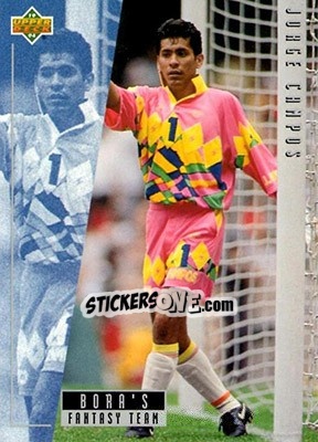 Sticker Jorge Campos - World Cup USA 1994. Contenders English/Spanish - Upper Deck