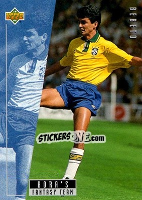 Sticker Bebeto - World Cup USA 1994. Contenders English/Spanish n. B7 - Upper Deck