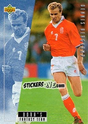 Sticker Dennis Bergkamp - World Cup USA 1994. Contenders English/Spanish n. B9 - Upper Deck