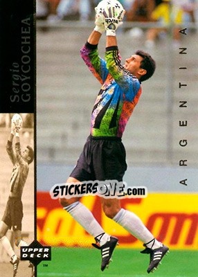 Figurina Sergio Goygochea - World Cup USA 1994. Contenders English/Spanish - Upper Deck