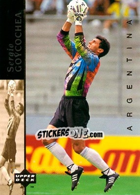 Sticker Sergio Goygochea - World Cup USA 1994. Contenders English/Spanish n. WCS7 - Upper Deck
