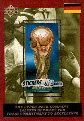 Sticker Upper Deck salutes Germany - World Cup USA 1994. Contenders English/Spanish - Upper Deck
