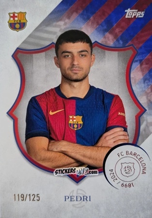 Sticker Pedri - FC Barcelona 125th Anniversary
 n. 9 - Topps